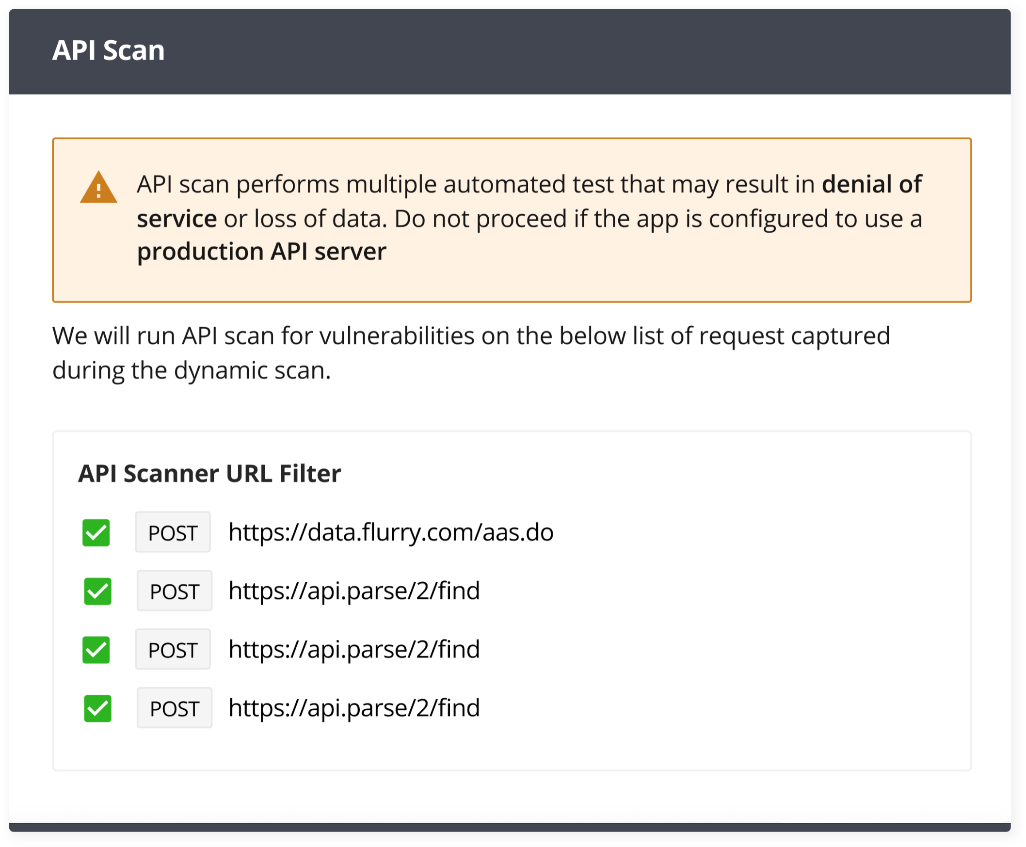 Appknox - API Scan - Discover API- Mobile Application Security - Bulwark Technologies