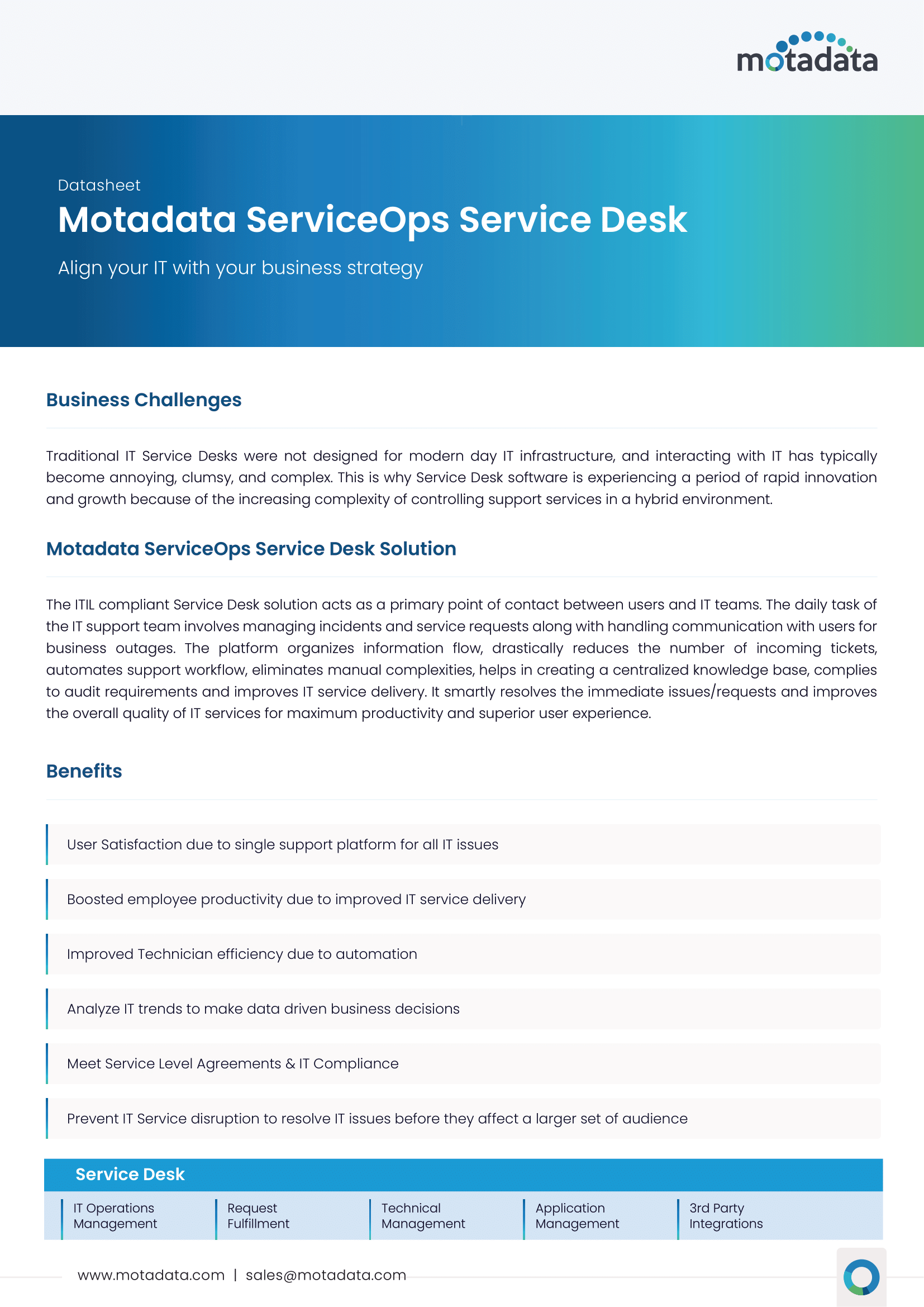 Motadata_Service Desk_Datasheet (Thumbnail)_Bulwark Technologies