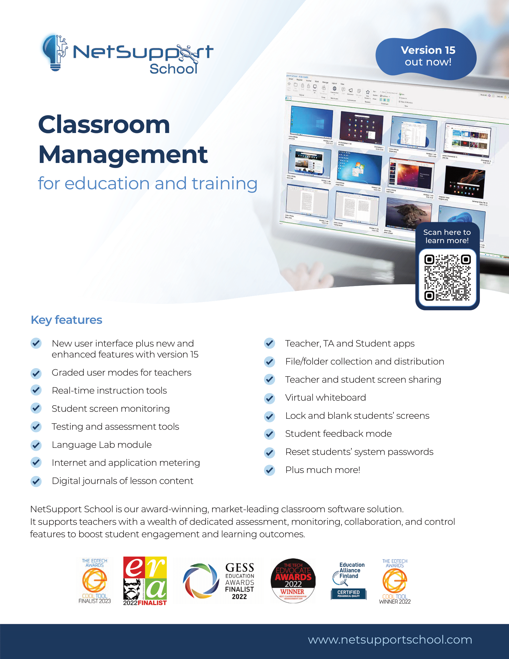 NetSupport School_Classroom Management_Brochure(Thumbnail)_Bulwark Technologies-1