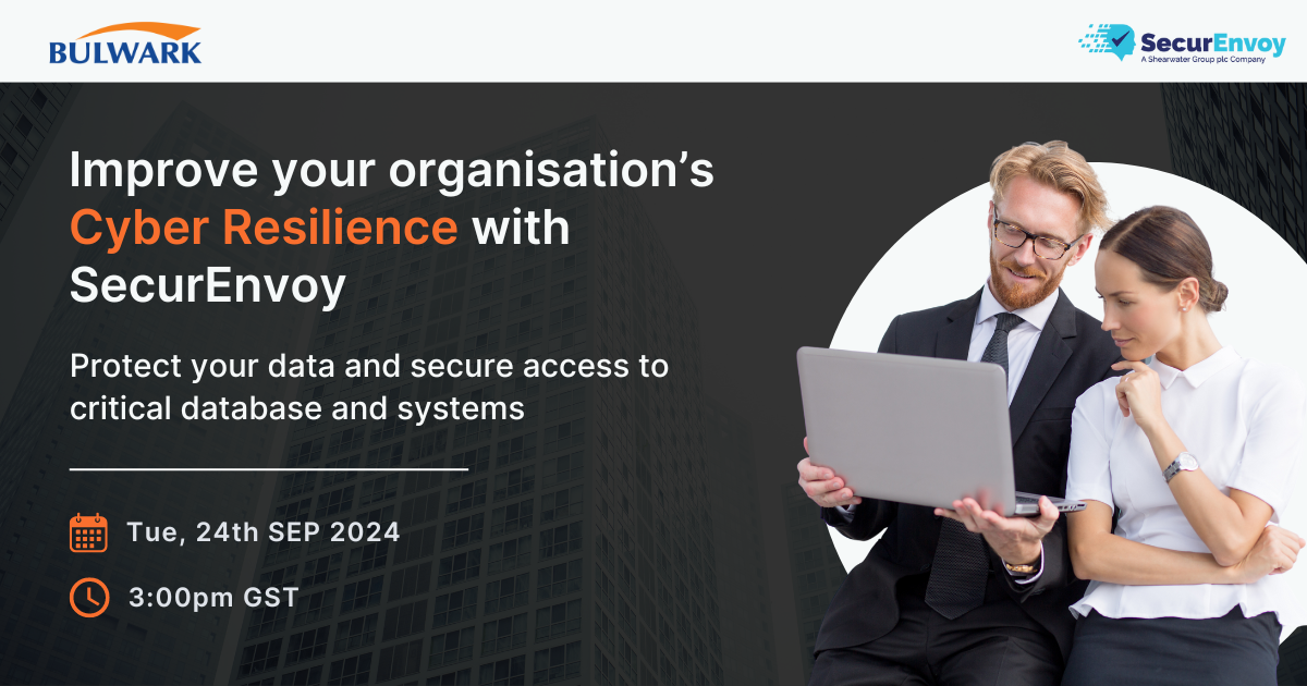 Securenvoy Webinar Feature Image _Improve your organisation’s Cyber Resilience with SecurEnvoy