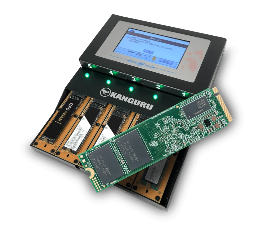 Kanguru_NVMe-4 M.2 NVMe SSD Duplicator_Product Category_Bulwark Technologies
